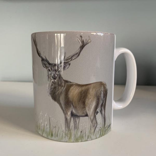 Stag Through Grass Mug