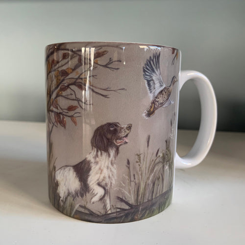 Spaniel Hunting Scene Hunting Themed Mug