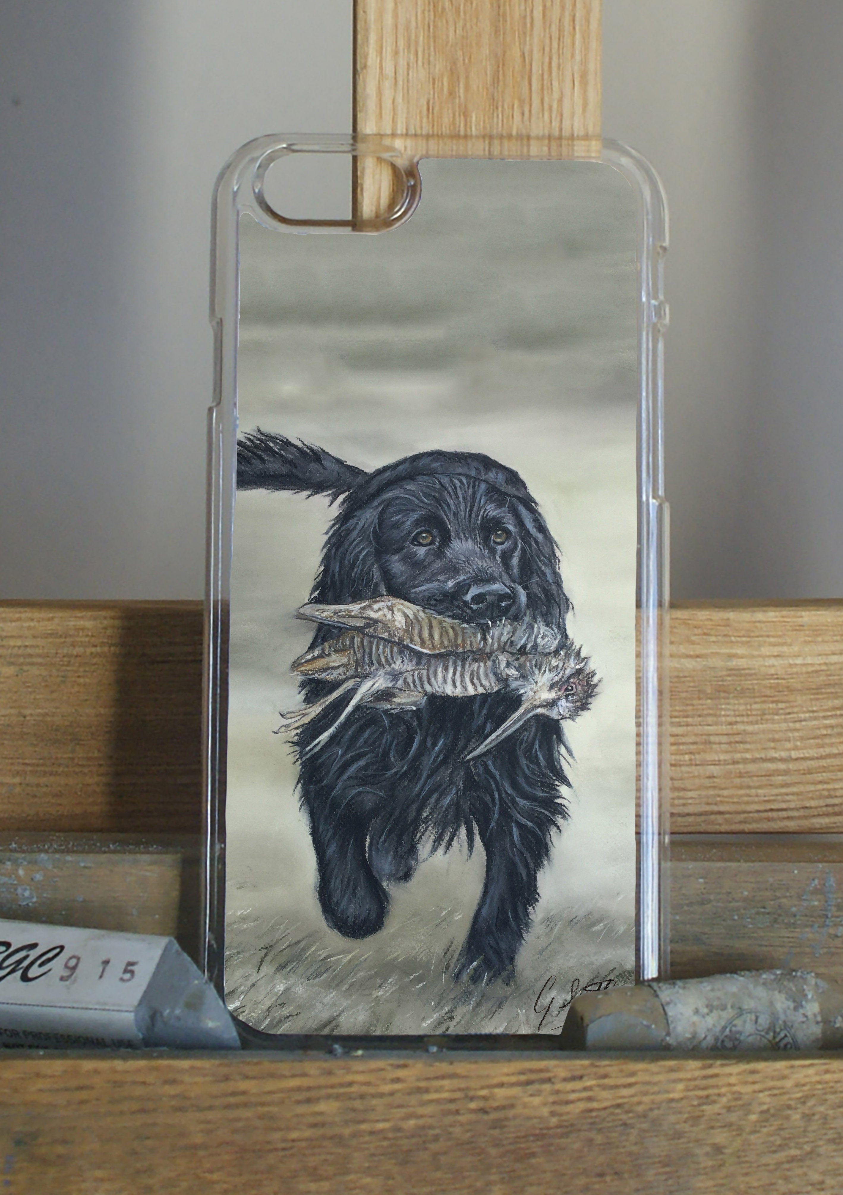 Black Cocker Spaniel Phone Case Grace Scott Art